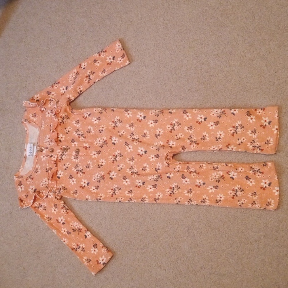 Girls 24 month old pink floral pajamas